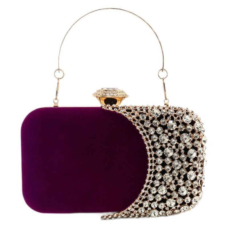 Women's Diamond Dress Banquet Party Clutch Evening Bags