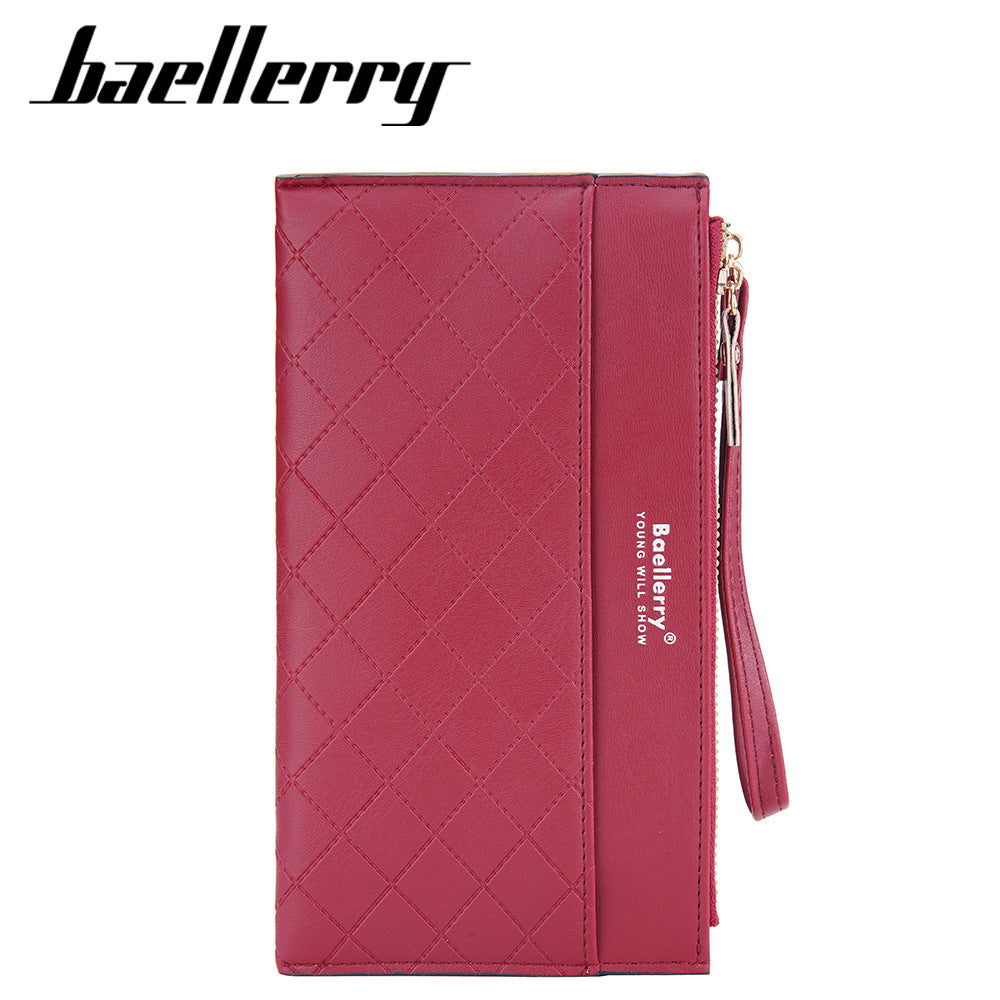 Women's Long Korean Style Versatile Double Zipper Ladies Wallet