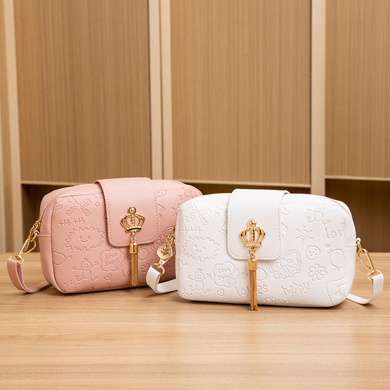 Women's Printed Fresh Sweet Korean Style Fashion Women's Messenger Bag