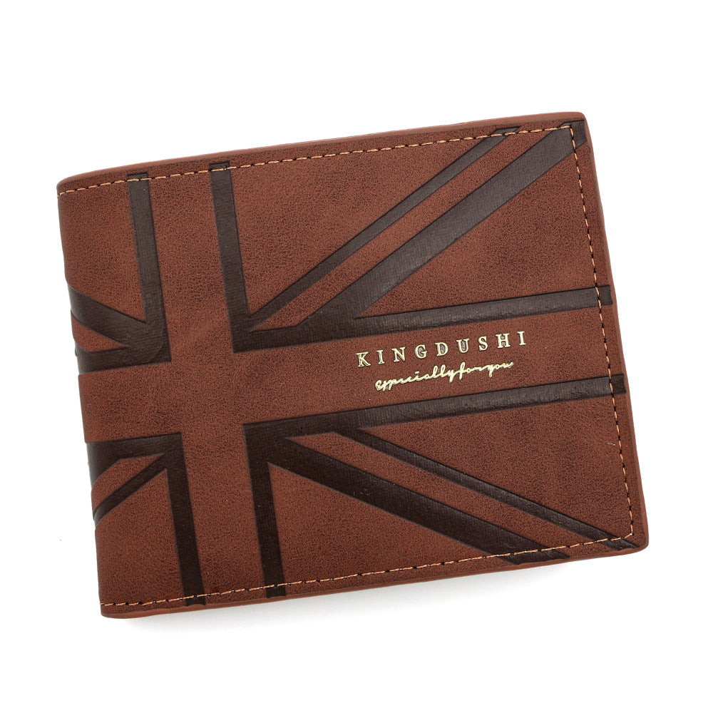 Men's Fashion Short Zipper Thin Multiple Slots Large Capacity Horizontal Business Men's Wallet