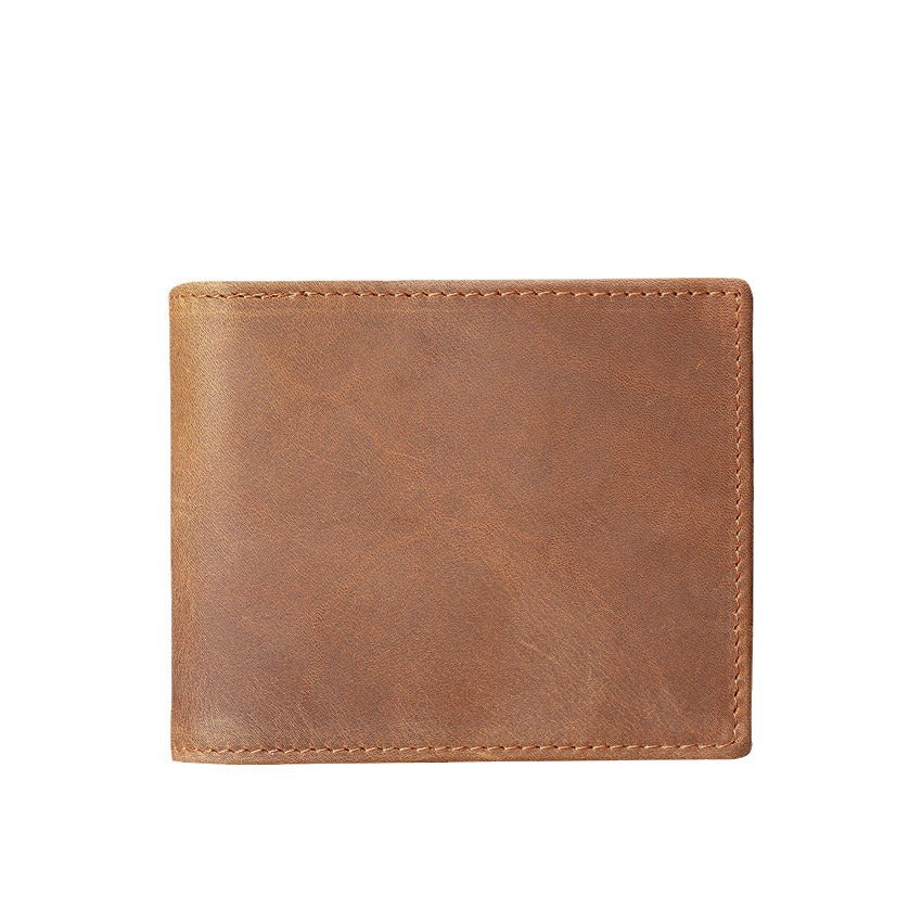 Men's Stylish Pretty Retro Leather Short Men's Wallets
