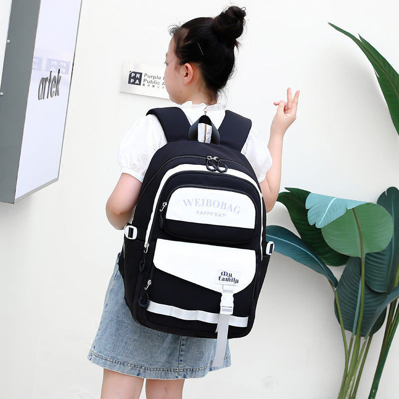 Innovative Cute Portable Large Capacity Letter Elementary School Students' Schoolbags