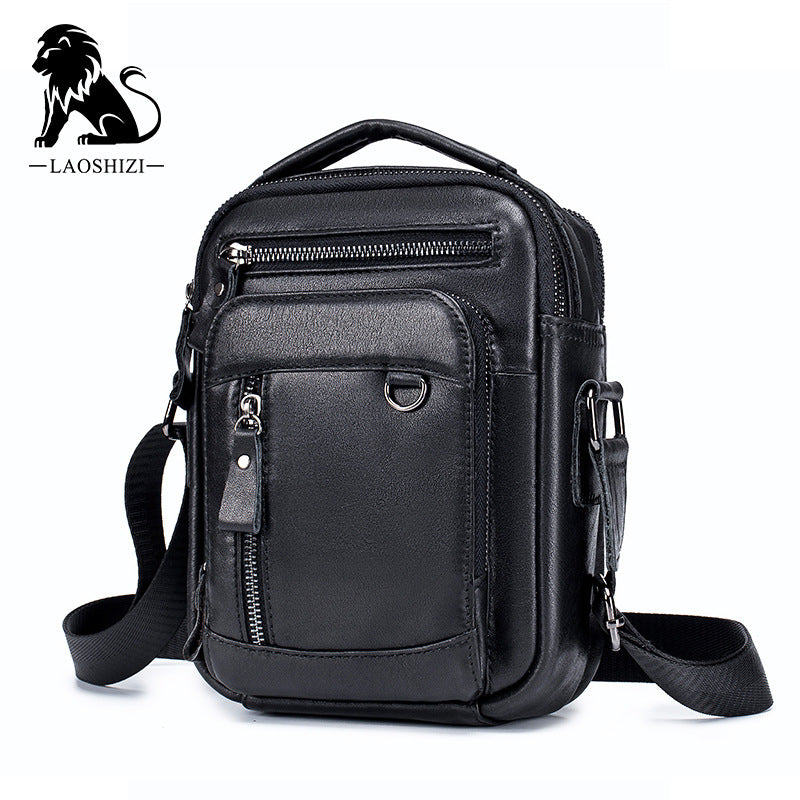 Men's Old Lion First Layer Cowhide Trendy Men's Messenger Bags