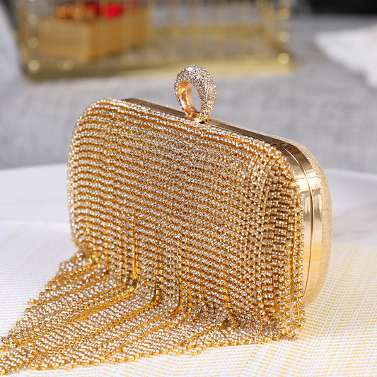 Rhinestone Dress Banquet Clutch Diamond Elegant Evening Bags
