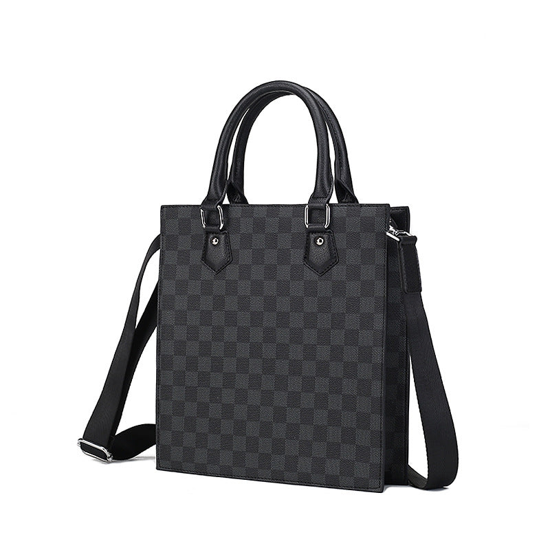 Women's & Men's & Fashion Folder Vertical Zipper Portable Men's Handbags