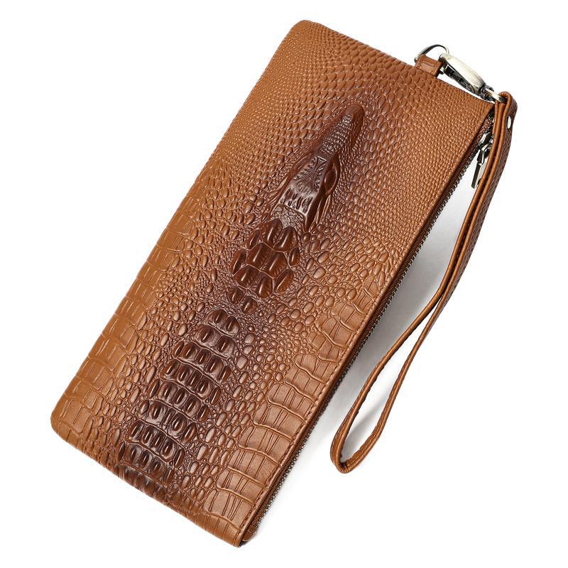 Men's Pattern For Embossed First Layer Cowhide Men's Wallets