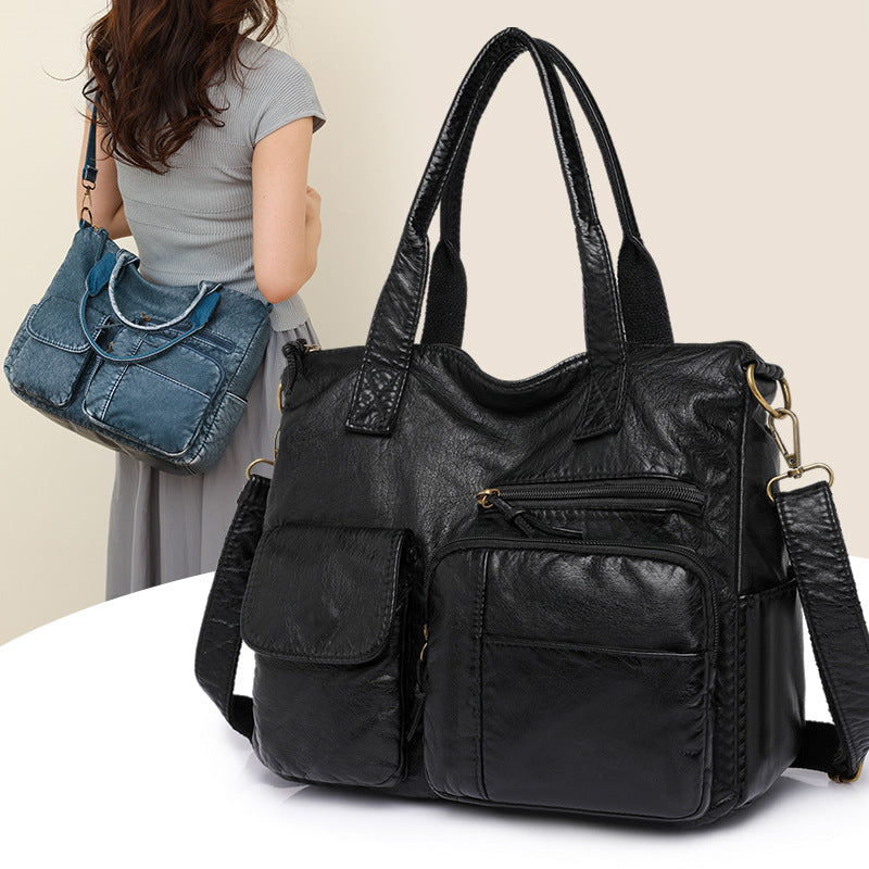 Retro Fashion Large Capacity Mom Soft Crossbody Bags