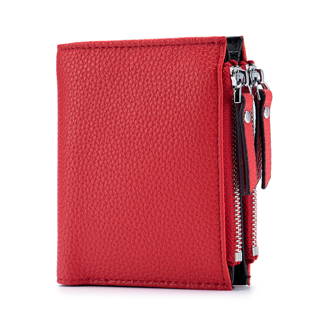 Women's & Men's & Leather Short Large Capacity Fashion Ladies Wallets