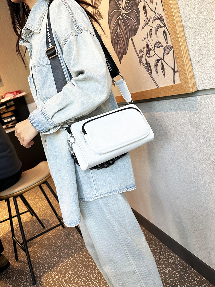 Women's High-grade Fashion Soft Leather Niche Pouch Shoulder Bags