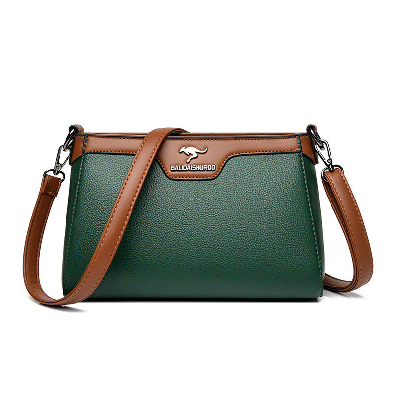 Women's Mother Simple Practical Mother-in-law Elegant Stitching Crossbody Bags