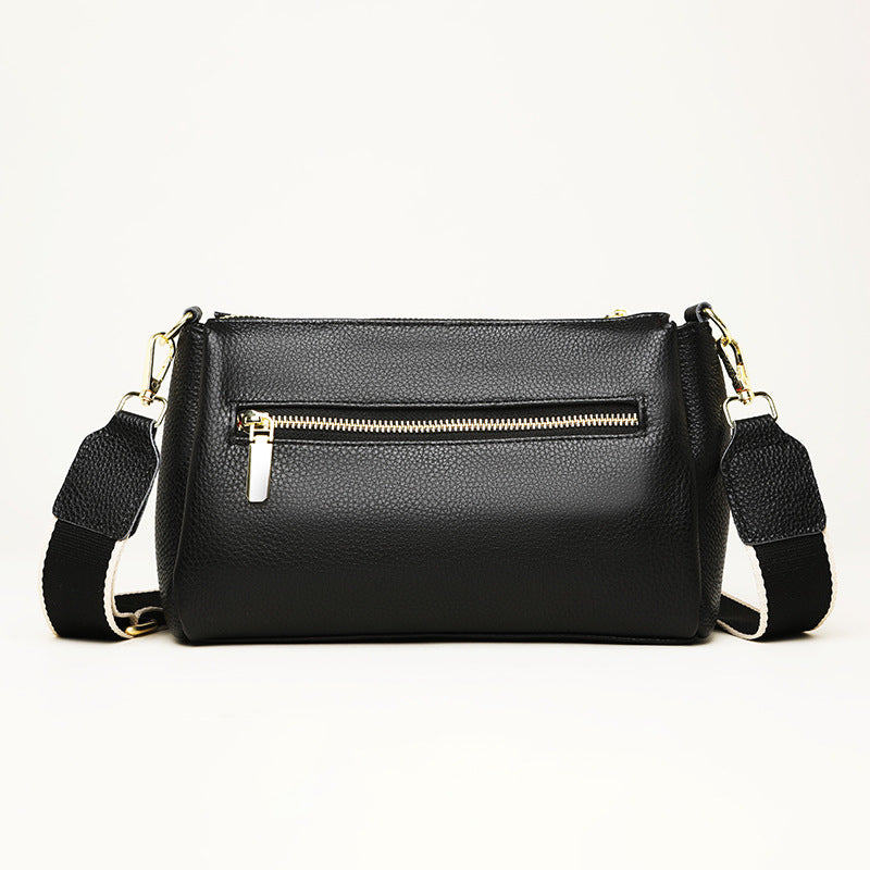 Women's Genuine Leather Fashion Large Capacity First Layer Cowhide High Crossbody Bags