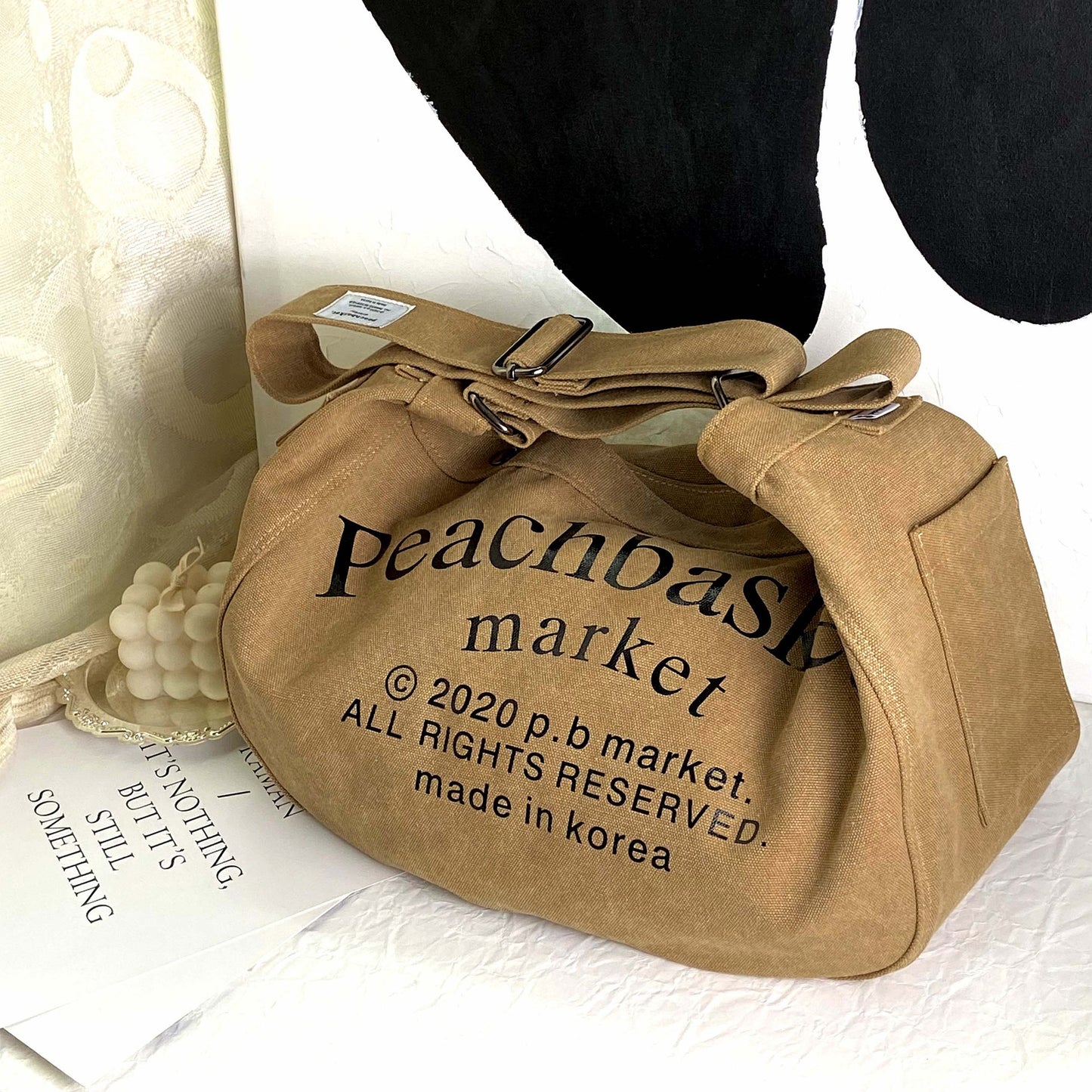 Leather Ltd. Canvas Korean Style Trend Crossbody Bags