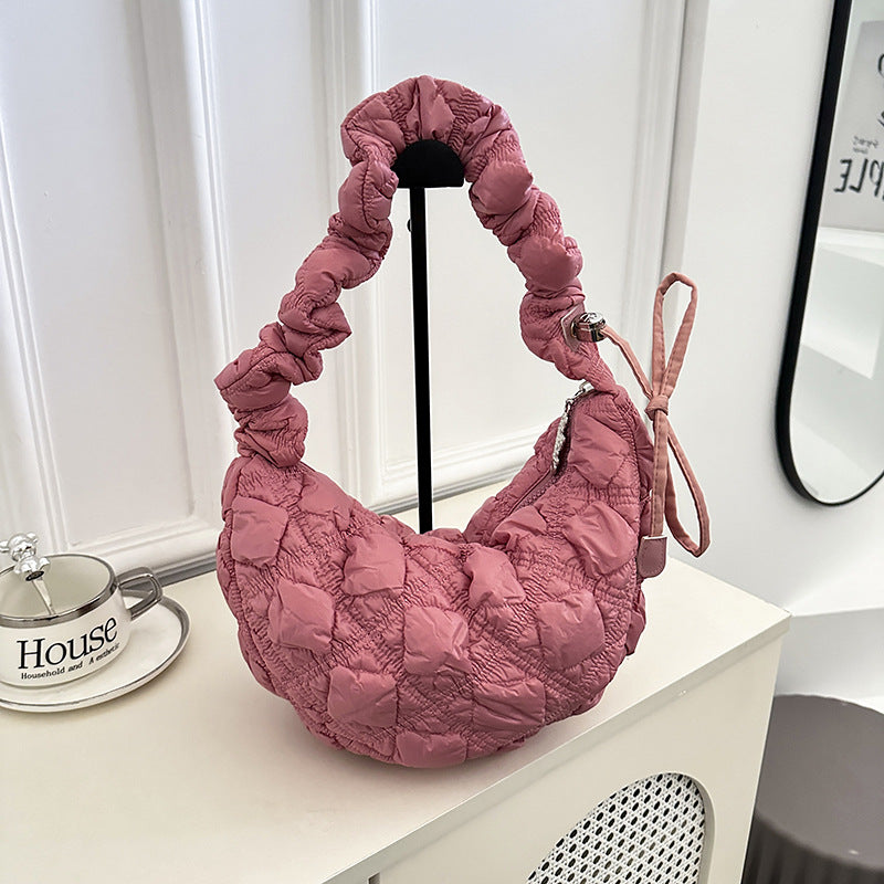 Pleated Cloud Bubble Underarm Lightweight Dumpling Women's Shoulder Bag