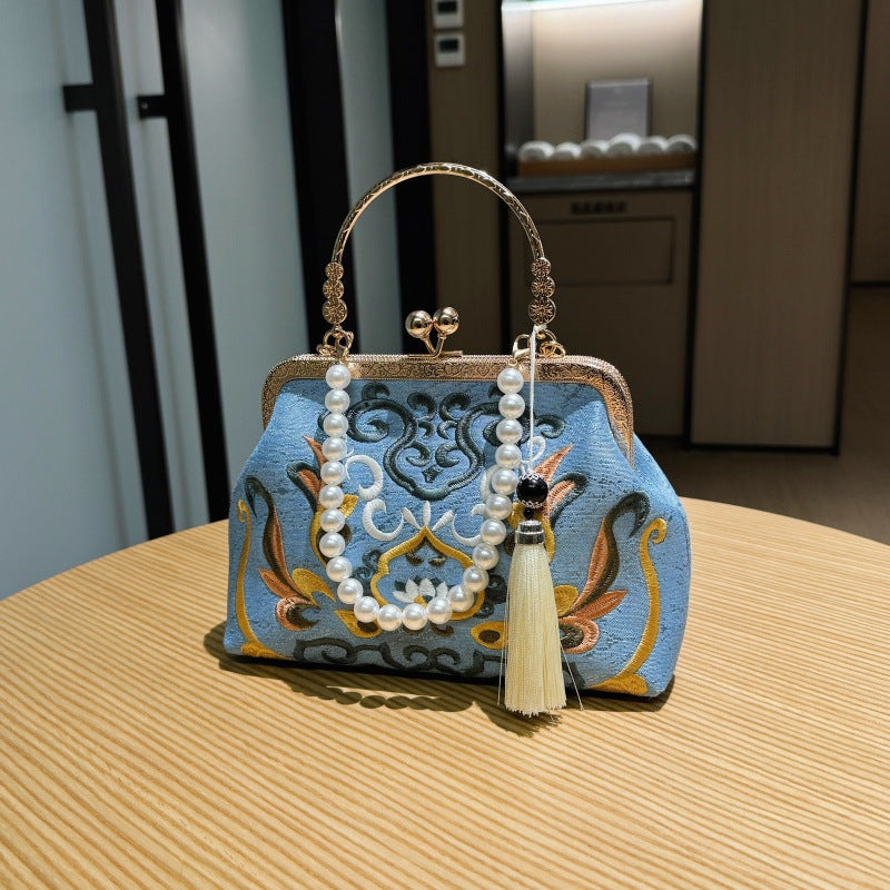 Mother Xi Chinese Style Han Clothing With Cheongsam Dinner Beaded Bags