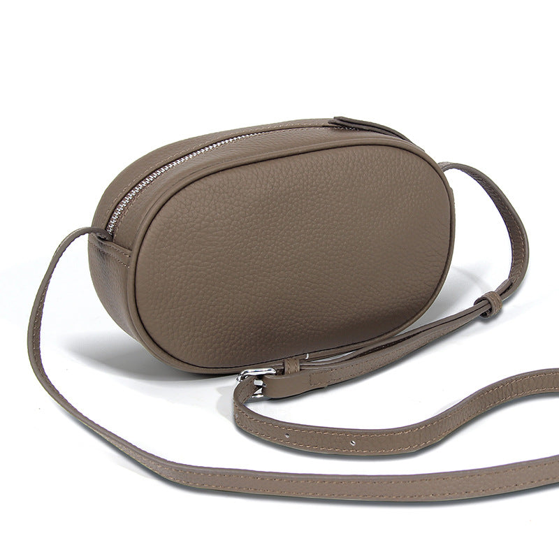Women's Top Layer Cowhide Fashionable High-grade Large Capacity Simple Women's Messenger Bag