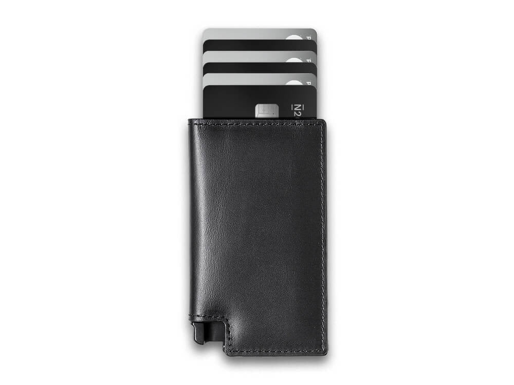 Men's Popular Metal Swiping Metallic Aluminium Card Holder