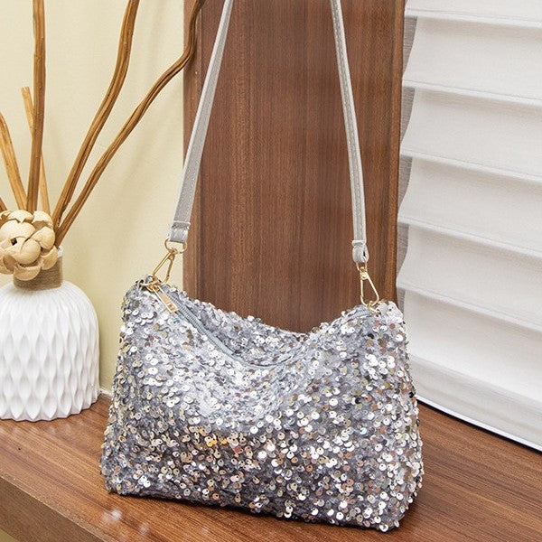 Women's Korean Style Sequined Underarm Dumpling Women's Handbag