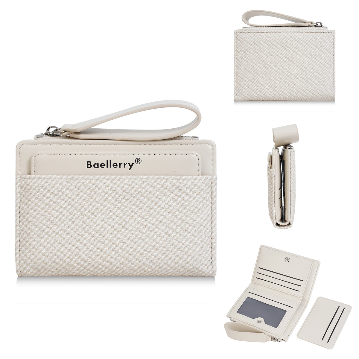 Women's Short High-grade Wrist Strap Fashion Zipper Ladies Wallet