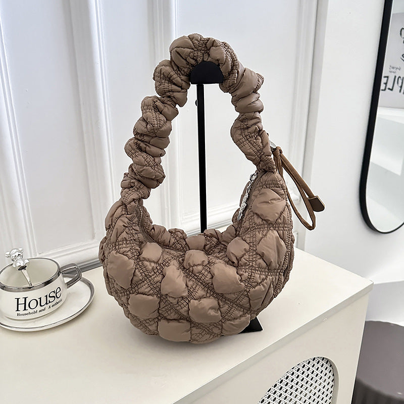 Pleated Cloud Bubble Underarm Lightweight Dumpling Women's Shoulder Bag