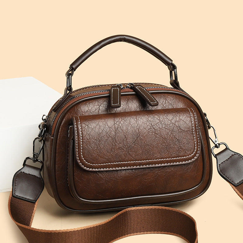 Women's High-grade Soft Leather Fashion Simple Trend Crossbody Bags