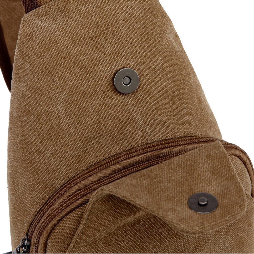 Men's Glamorous Durable Canvas Solid Color Men's Messenger Bags