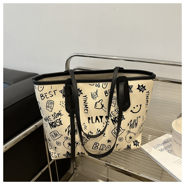 Commuter Large Capacity Personality Trendy Pendant Summer Popular Women's Shoulder Bag