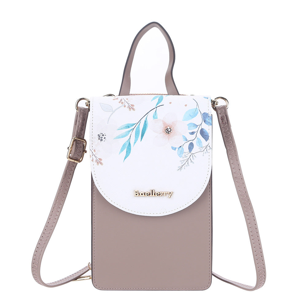 Women's Mobile Korean Touch Screen Printed Mini Women's Messenger Bag