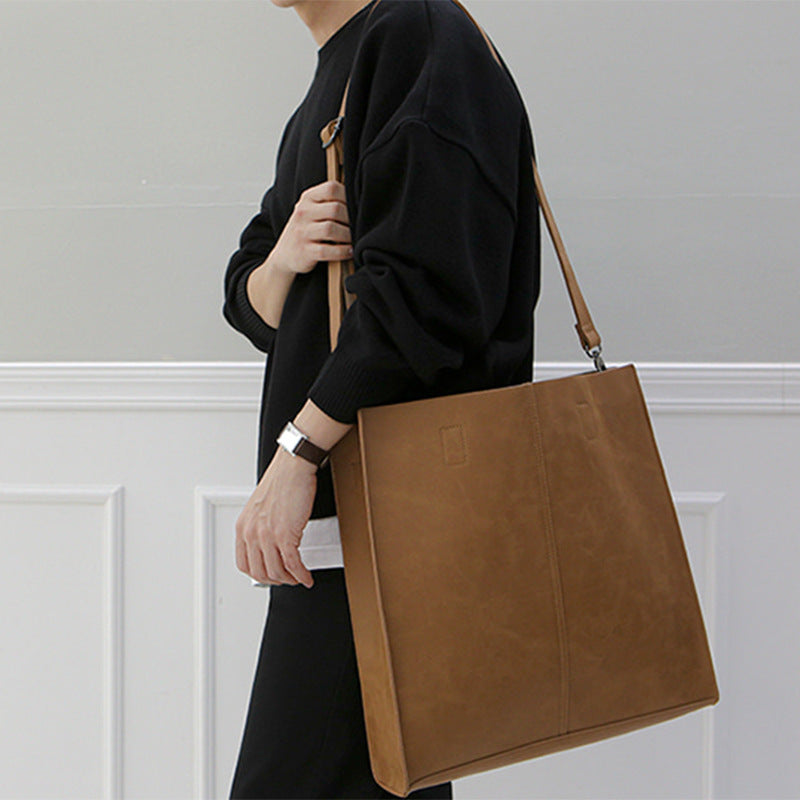 Women's & Men's & Style Fashionable Leather Simple Commute Bags