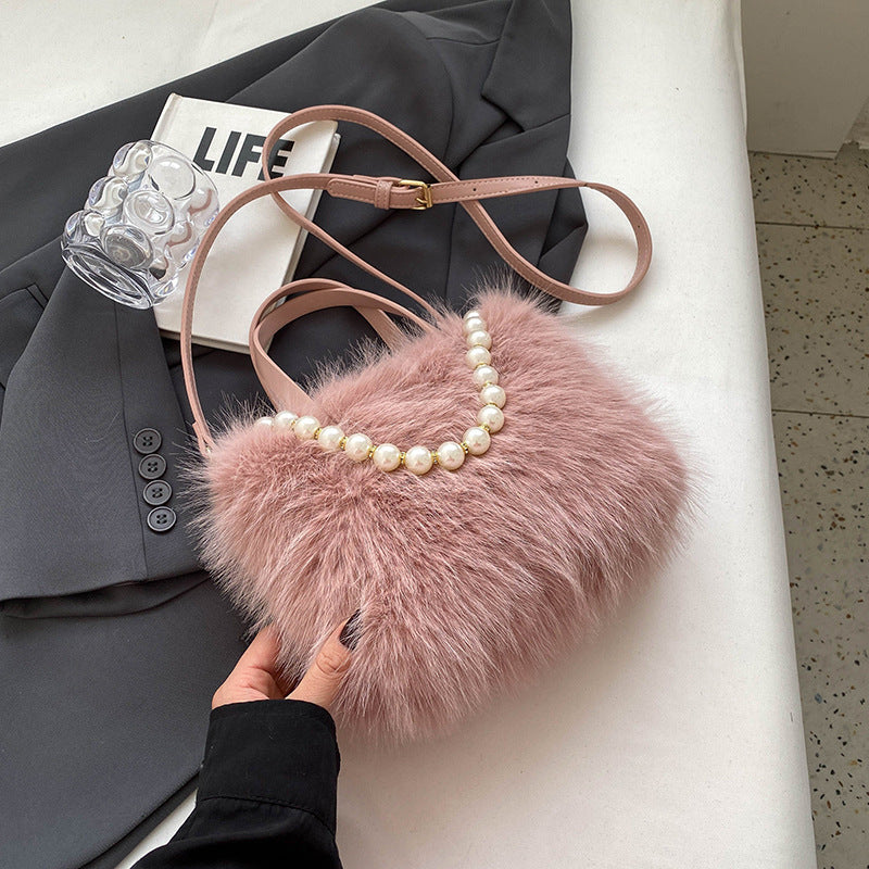 Popular Plush Winter Versatile Korean Style Tote Bags