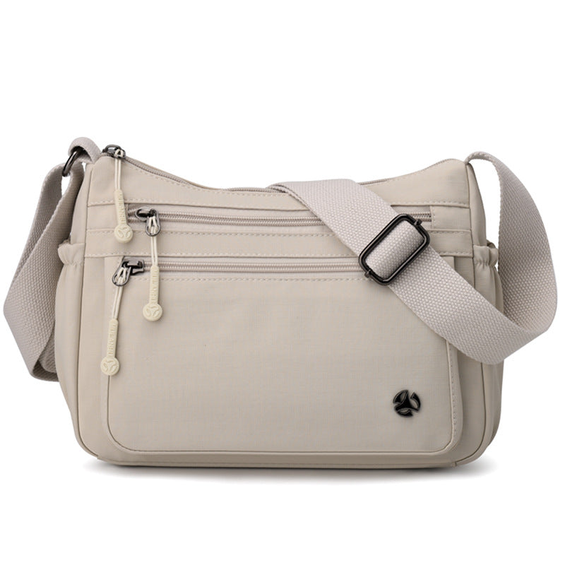 Fashion Mom Nylon Cloth Simple Lightweight Zipper Large Bags