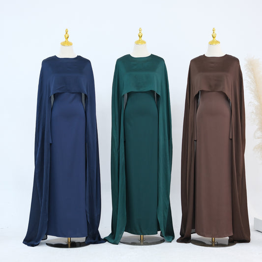 Slim Waist Elegant Robe Two-piece Set Clothing