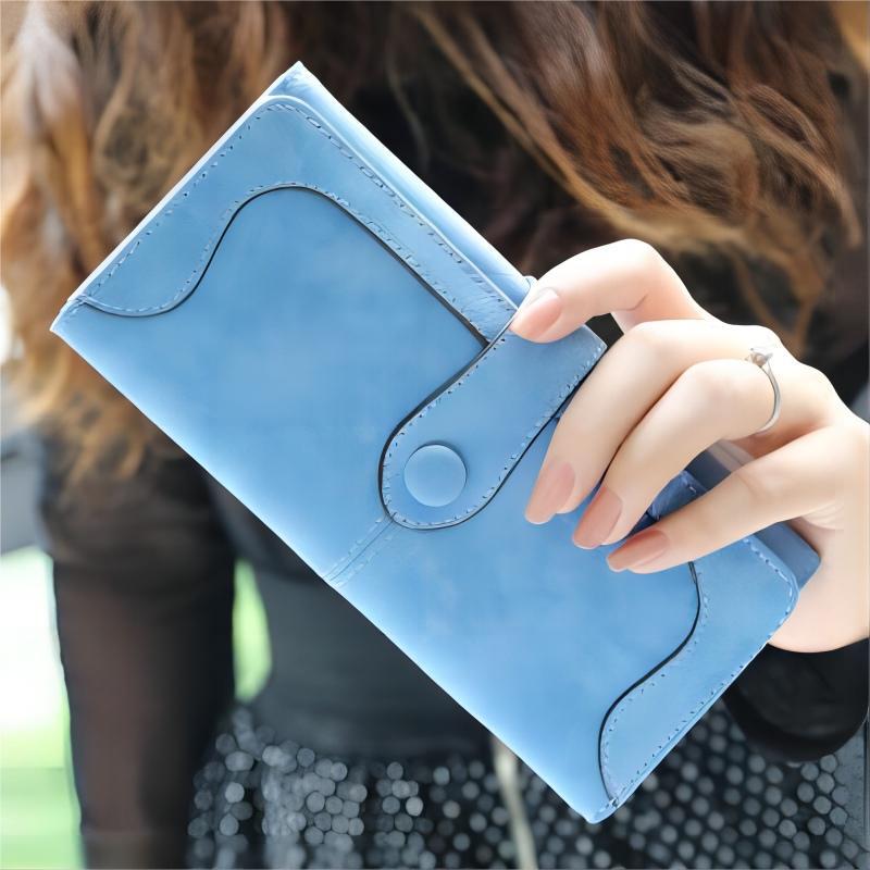 Women's Frosted Vintage Clutch Soft Leather Multifunctional Ladies Wallet