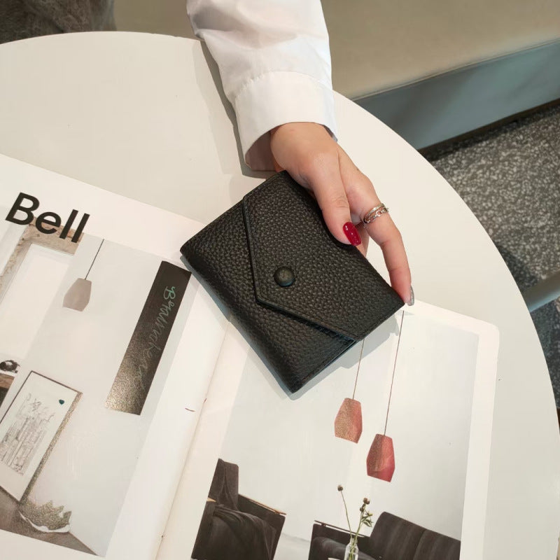 Women's Genuine Leather Short Cowhide Mini Cute Ladies Wallets