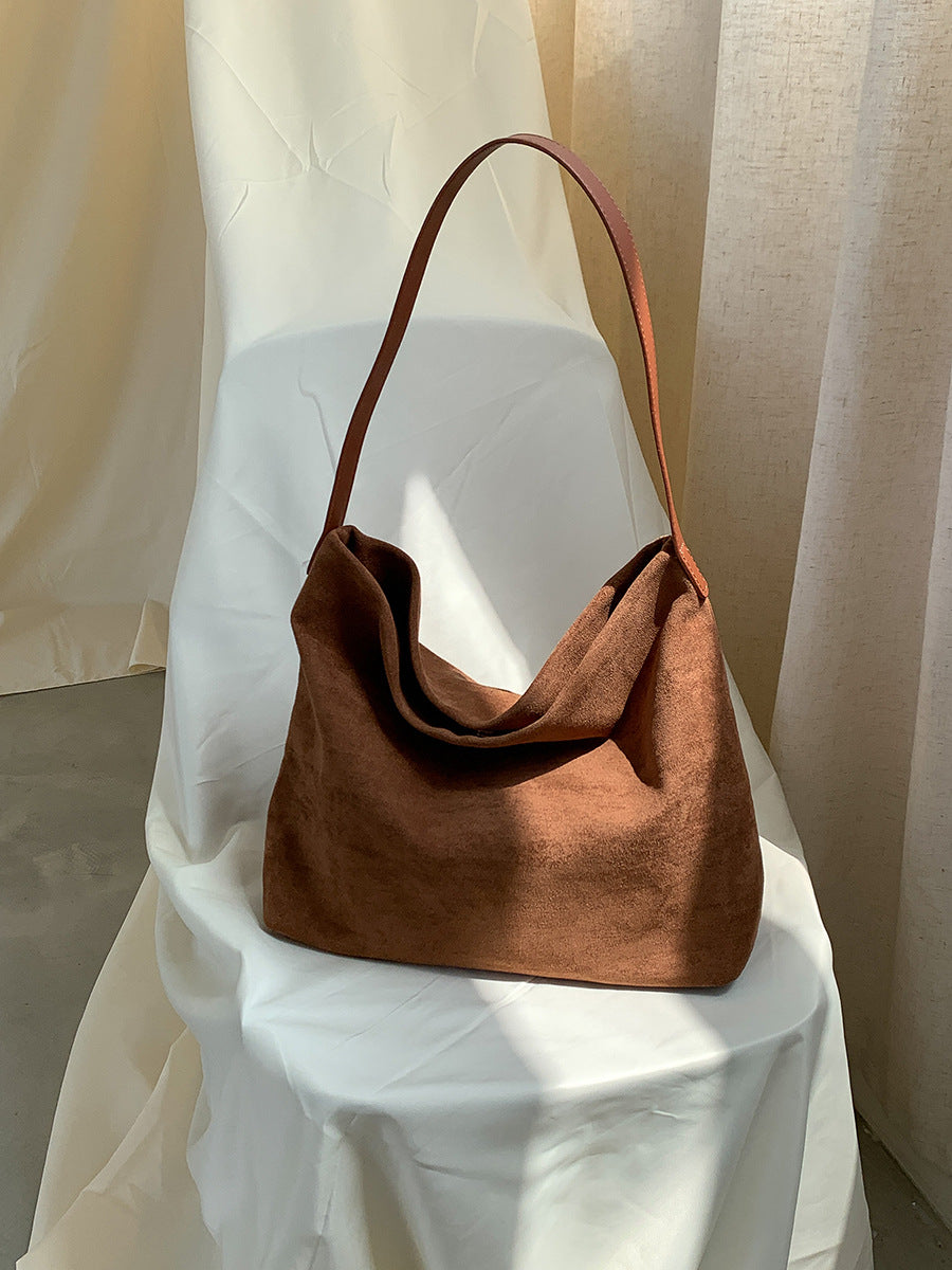 Style Plush Large Capacity Female Class Shoulder Bags