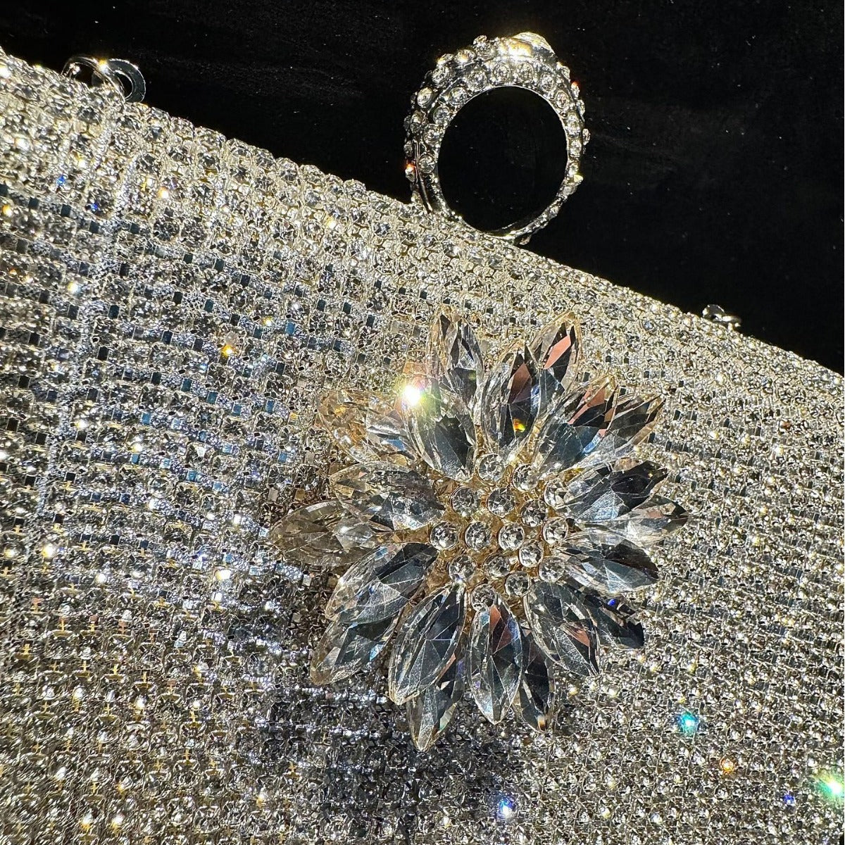 Full Diamond Rhinestone Clutch Bar Banquet Evening Bags