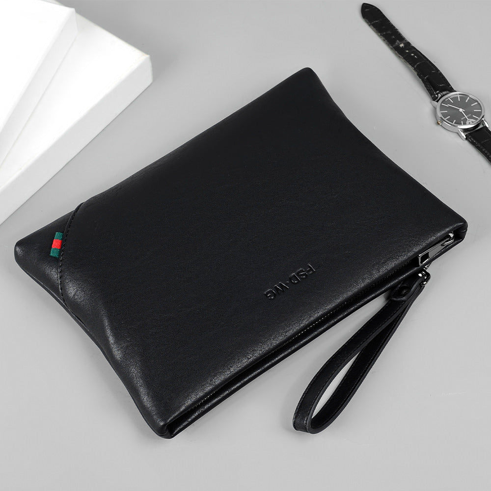 Men's Embossed Clutch Business Large Capacity Envelope Handbags