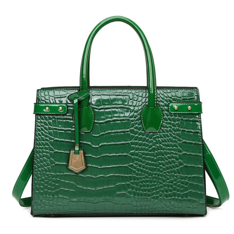 Retro Three-piece Set Mother Crocodile Texture Shoulder Bags