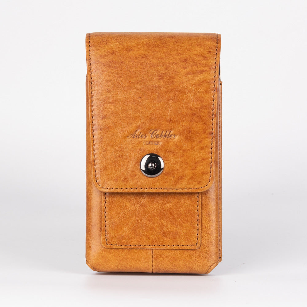 Men's Genuine Leather Mobile Inch With Plug Bags
