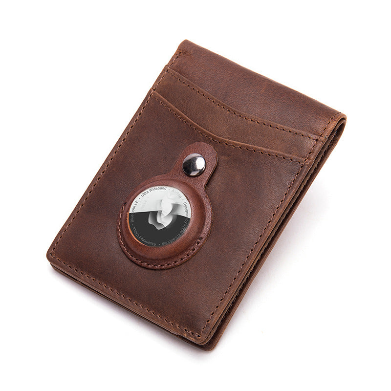 Men's Genuine Leather Access Vintage Crazy Horse Card Holder