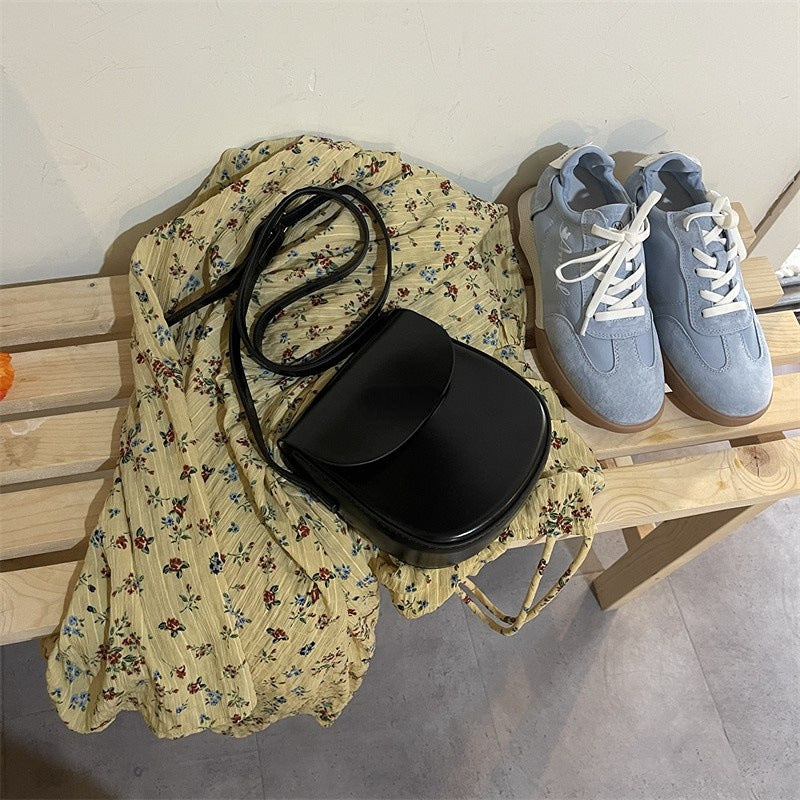 Women's Summer Candy Color Saddle Simple Fashion Lightweight Mobile Women's Messenger Bag