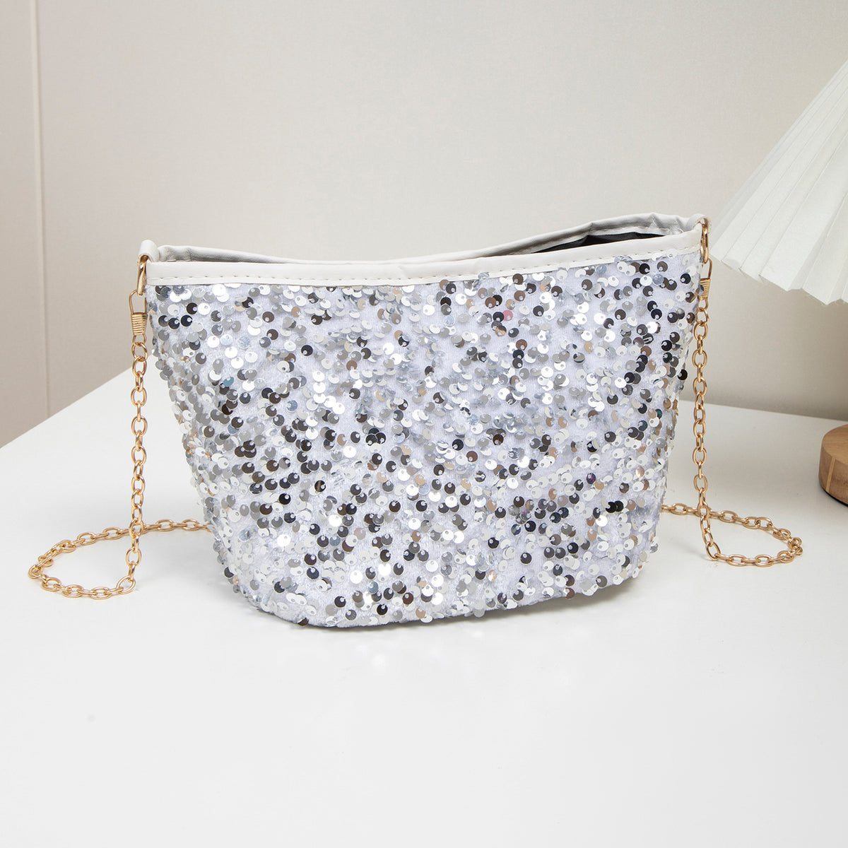 Women's Trendy Cool Sequin Summer Fashion Clutch Dinner Party Bags