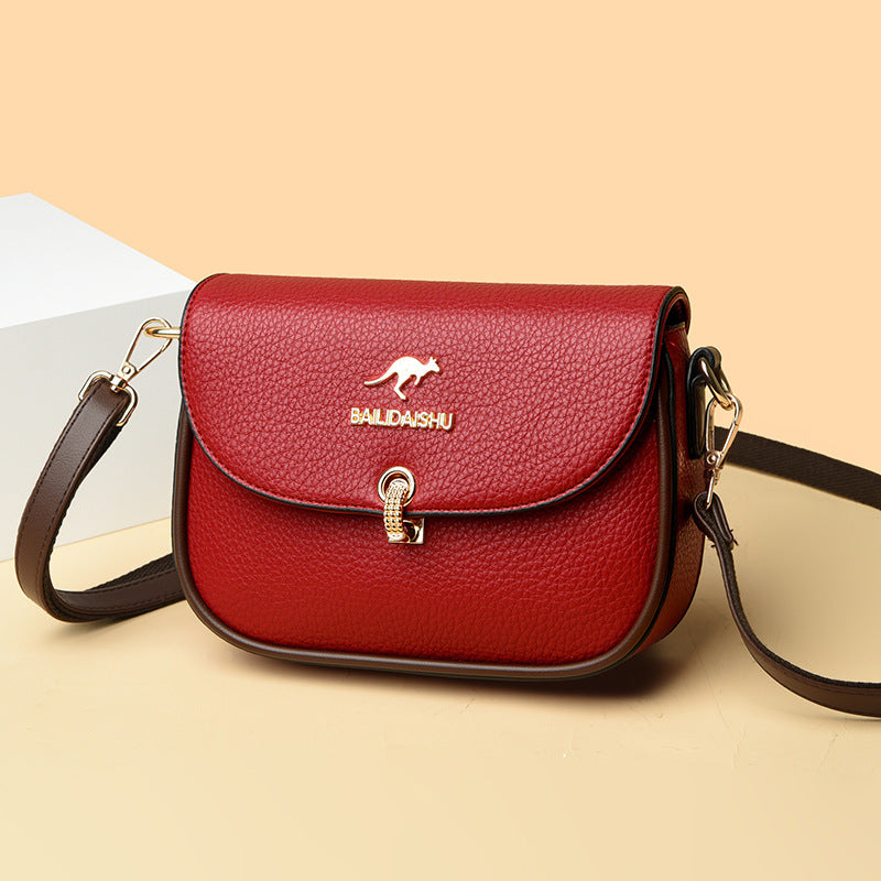 Women's Genuine Leather Soft Fashion Mother-in-law Crossbody Bags