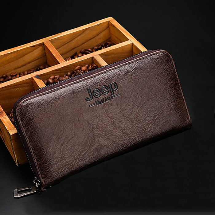 Men's Long Zip Male Youth Clutch Large Capacity Men's Wallet