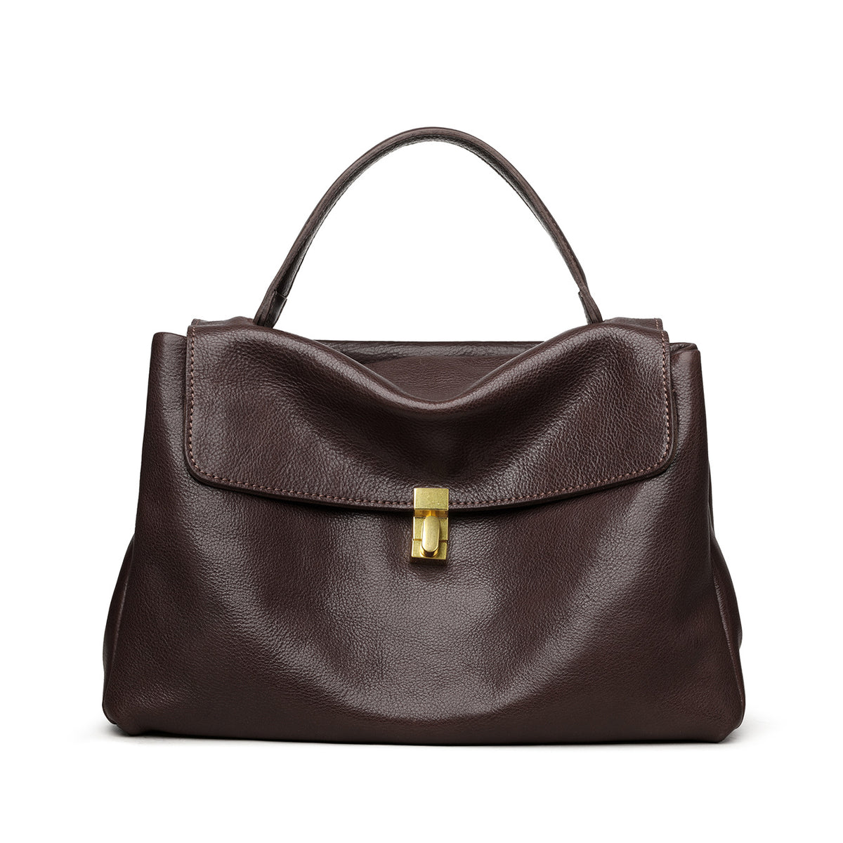 Classic Women's Simple Elegant Cattle Leather Women's Handbag