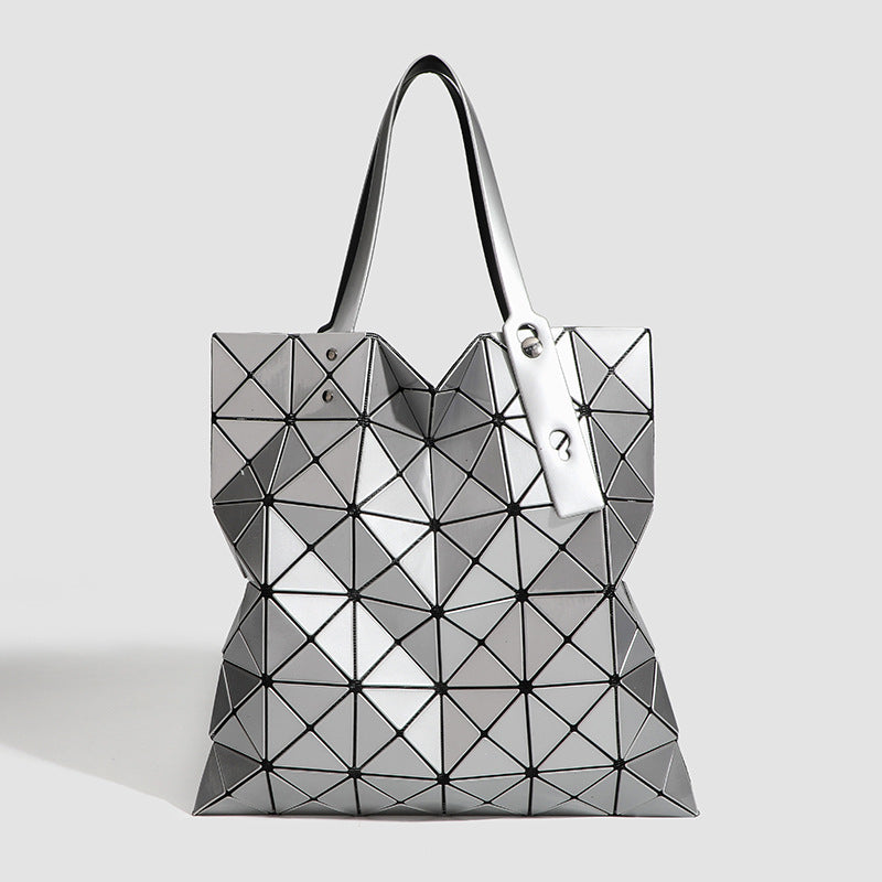 Six Grid Color Fashion Geometric Diamond Shoulder Bags