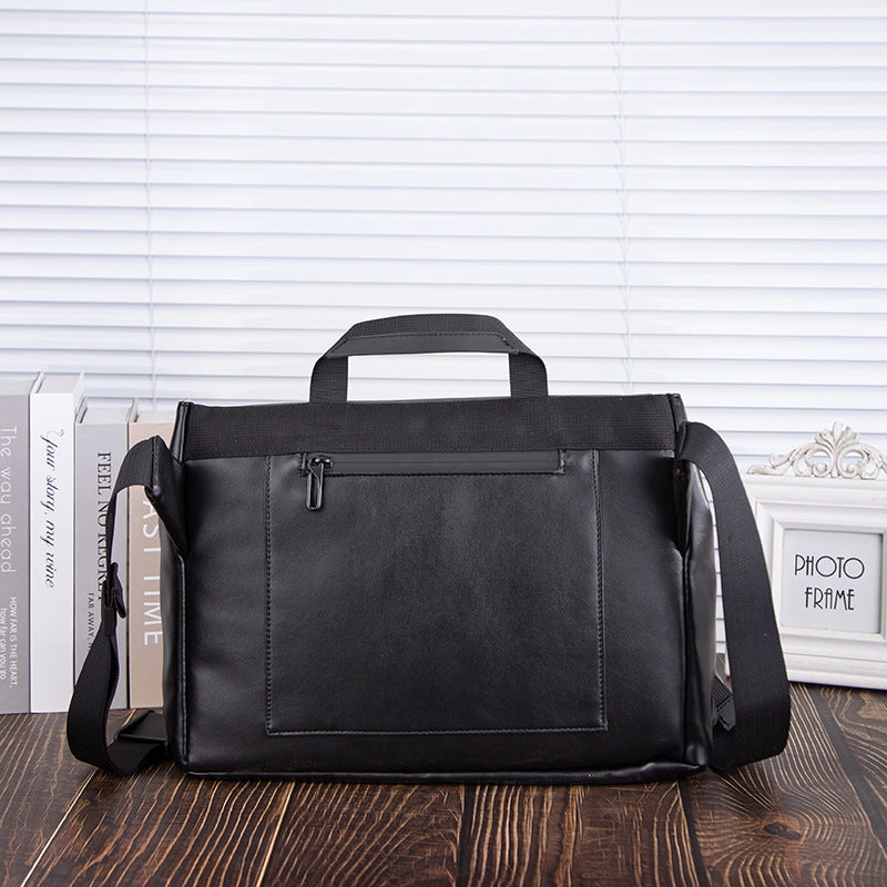 Men's Simplicity Contrast Color Fashion Large Capacity Men's Messenger Bags
