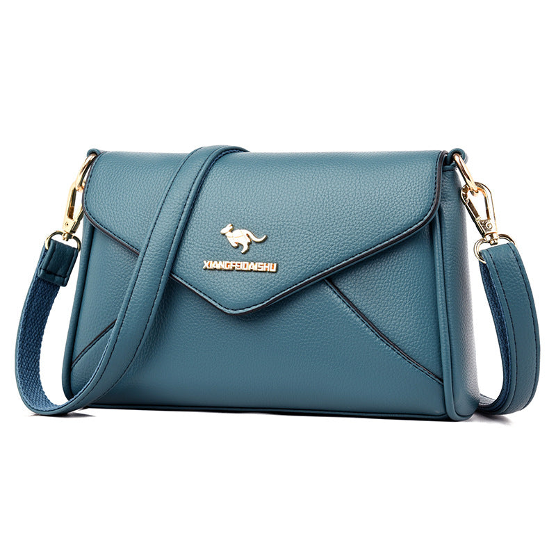 Women's Fashionable Stitching Soft Leather Mom Crossbody Bags