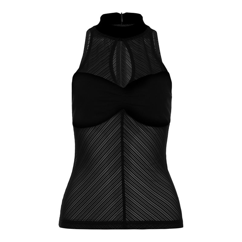 Women's Summer Fashion Sexy Round Neck Sleeveless Tops