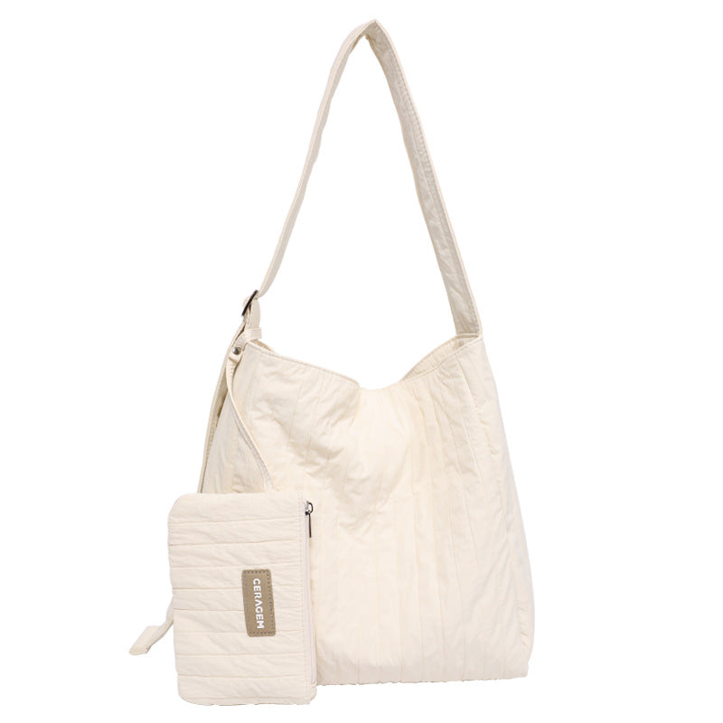 Classy Women's Elegant Korean Style Wrinkled Crossbody Bags