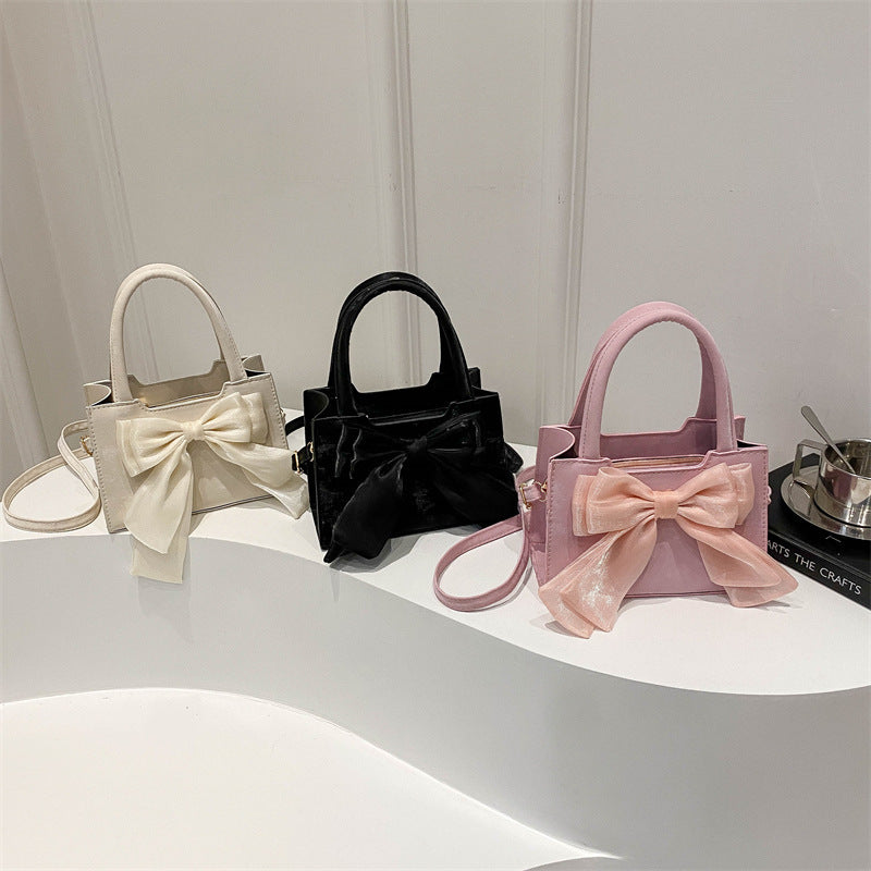 Fairy Style Bowknot Portable Trendy Summer Fresh Sweet Women's Shoulder Bag